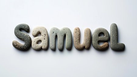 Personalized postcard perfect for decor created in Pebble Letters.の素材