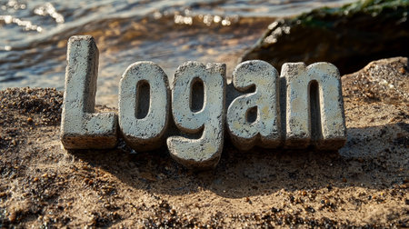 Limestone personalized name postcard perfect for decor.の素材