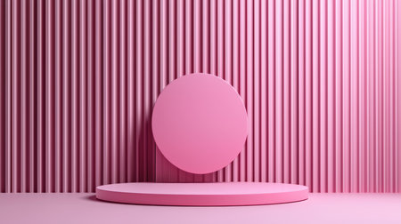 Abstract flat podium on creative background.の素材