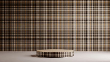 Abstract flat podium on creative background.の素材