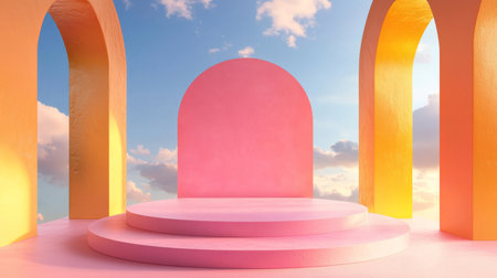 Maximalism Creative Flat Podium.の素材