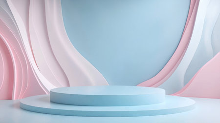 Organic Modern Creative Flat Podium.の素材