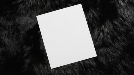 Black Fur Creative Blank Sheet Design Template.の素材