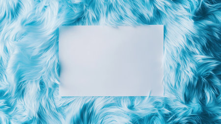 Blue Fur Creative Blank Sheet Design Template.の素材