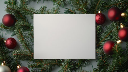 Christmas Creative Blank Sheet Design Template.の素材