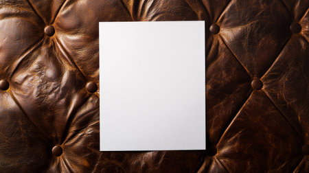 Glossy Leather Creative Blank Sheet Design Template.の素材