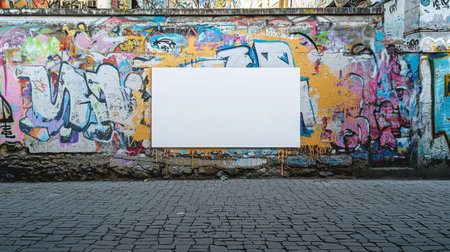 Graffiti Street Art Creative Blank Sheet Design Template.の素材