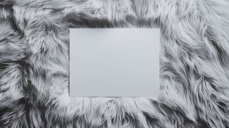 Grey Fur Creative Blank Sheet Design Template.の素材