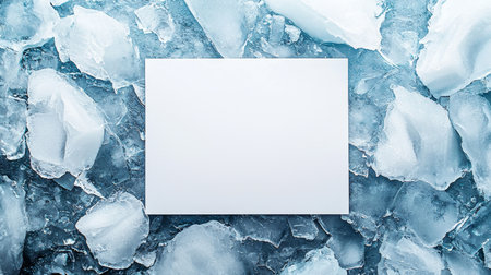 Ice Creative Blank Sheet Design Template.の素材