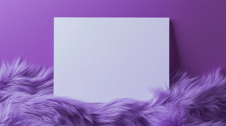 Violet Fur Creative Blank Sheet Design Template.の素材