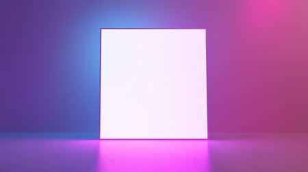 Violet LED Creative Blank Sheet Design Template.の素材