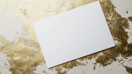 White Gold Creative Blank Sheet Design Template.の素材