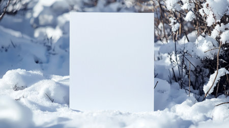 Winter Creative Blank Sheet Design Template.の素材