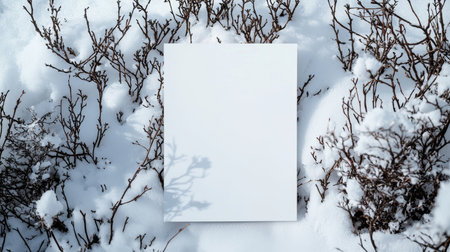 Winter Creative Blank Sheet Design Template.の素材