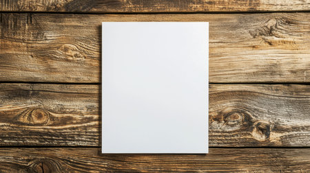 Wooden Teak Creative Blank Sheet Design Template.の素材