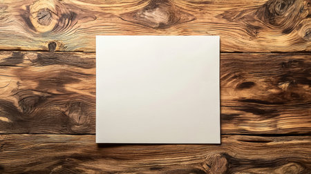 Wooden Walnut Creative Blank Sheet Design Template.の素材