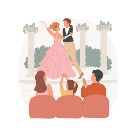 Theatre isolated cartoon vector illustration.のイラスト素材