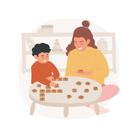 Word games isolated cartoon vector illustration.のイラスト素材