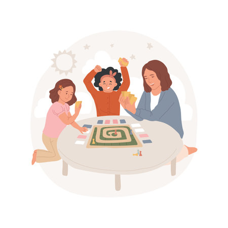Card games isolated cartoon vector illustration.のイラスト素材