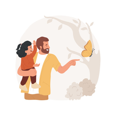 Switch attention isolated cartoon vector illustration.のイラスト素材