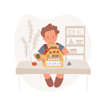 Sorter toy isolated cartoon vector illustration.のイラスト素材