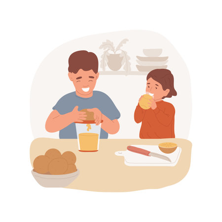 Fresh juice isolated cartoon vector illustration.のイラスト素材