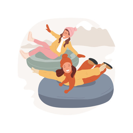 Tubing isolated cartoon vector illustration.のイラスト素材