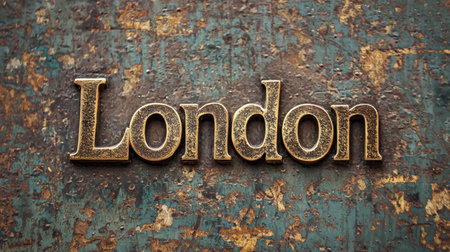 Bronze London City symbol art poster.の素材