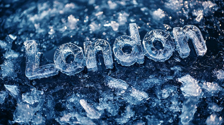 Ice London City symbol art poster.の素材