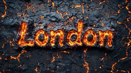 Lava London City symbol art poster.の素材