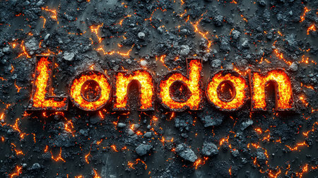 Lava London City symbol art poster.の素材