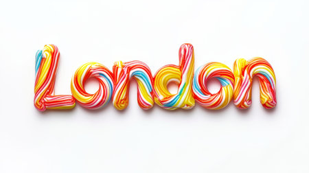 London City symbol art poster Lollipop Typography.の素材