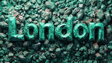Malachite Crystal London City symbol art poster.の素材