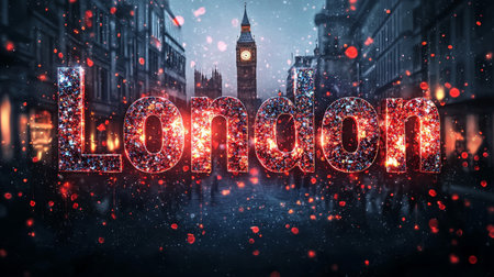 Opal Crystal London City symbol art poster.の素材