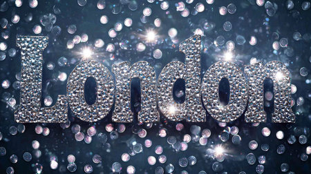 Rhinestones London City symbol art poster.の素材