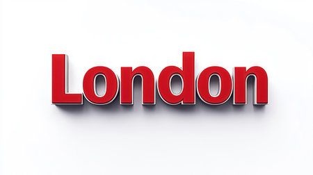 London City symbol art poster Sans Serif Typography.の素材