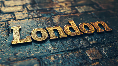Travertino London City symbol art poster.の素材