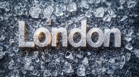 White Quartz Crystal London City symbol art poster.の素材