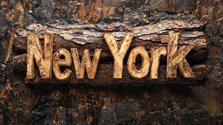 Bark New York City symbol art poster.の素材