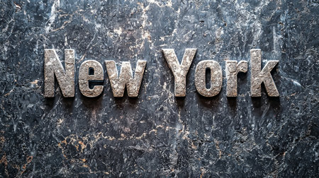 Grey Marble New York City symbol art poster.の素材