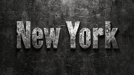 Grey New York City symbol art poster.の素材