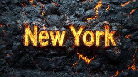 Lava New York City symbol art poster.の素材