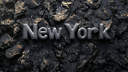 Obsidian Stone New York City symbol art poster.の素材