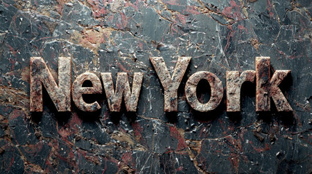 Quartzite Stone New York City symbol art poster.の素材