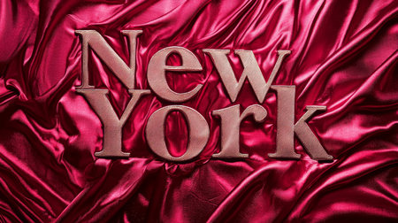 Silk New York City symbol art poster.の素材