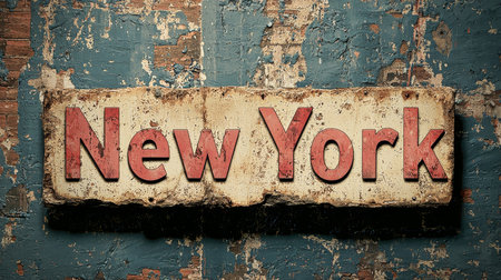 Travertino New York City symbol art poster.の素材