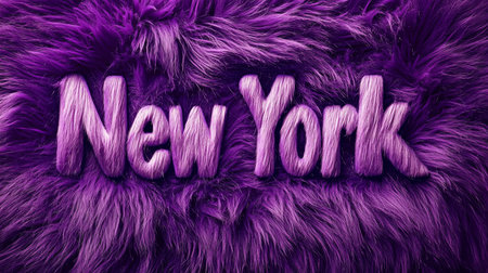 Violet Fur New York City symbol art poster.の素材
