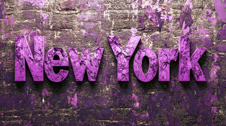 Violet Marble New York City symbol art poster.の素材