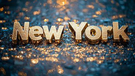 White Gold New York City symbol art poster.の素材