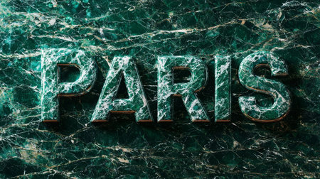 Green Marble Paris City symbol art poster.の素材